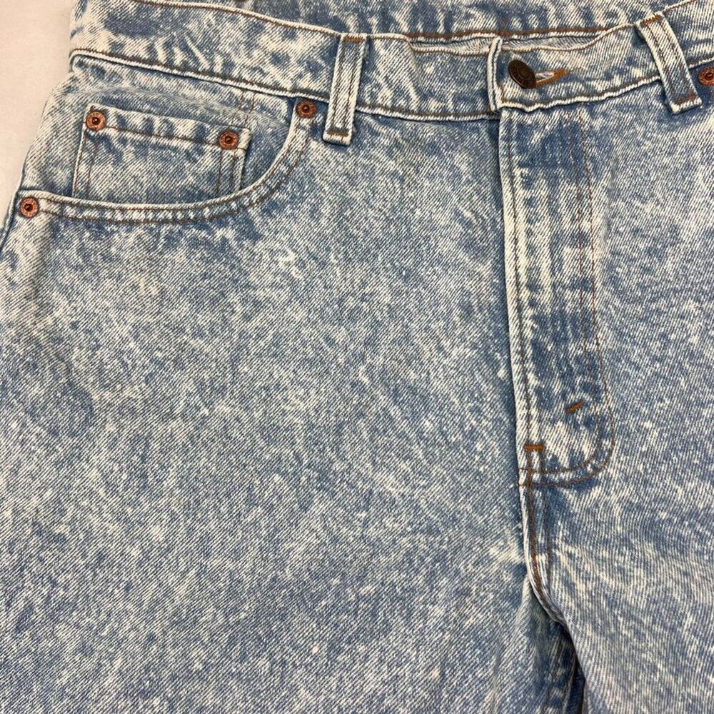Levi’s Jean Unisex 506 36WxL30 Acid Wash Blue Denim Made USA 90s 80s VTG - Picture 11 of 14